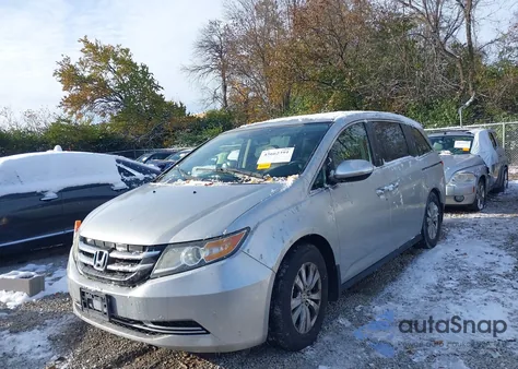 2015 Honda Odyssey Ex-L z USA, uszkodzony, nr VIN 5FNRL5H68FB107201